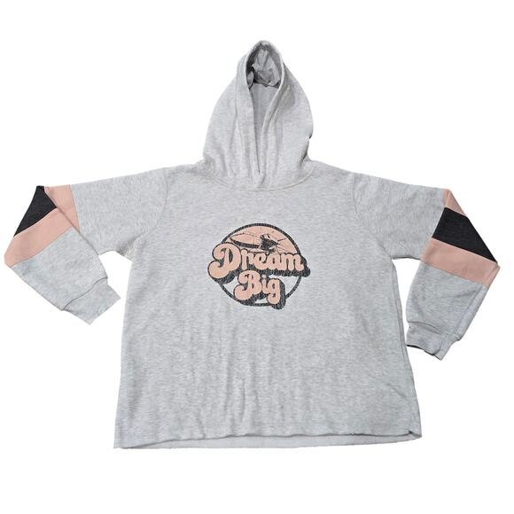 Sport Shuttle DREAM BIG Pullover Graphic NASA Souvenir Kangaroo Sweater Hoodie - Picture 2 of 8